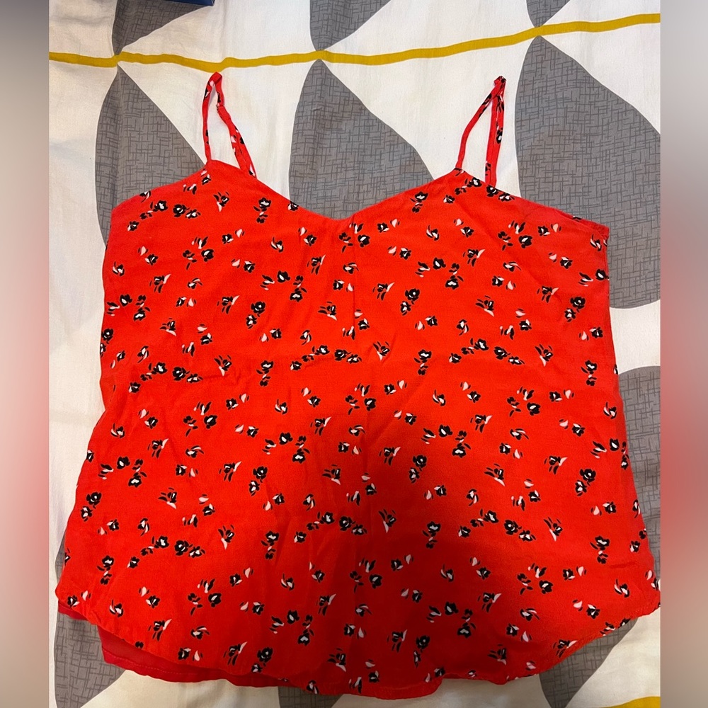 GAP small adjustable strap cute flowy floral top